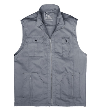 Gilet sans manches homme gris coton – SE1022G