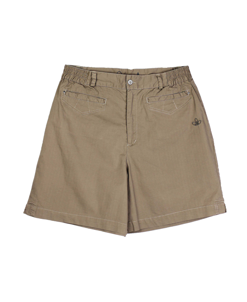 Short stretch camel femme SE1173C – Taille élastiquée, 4 poches