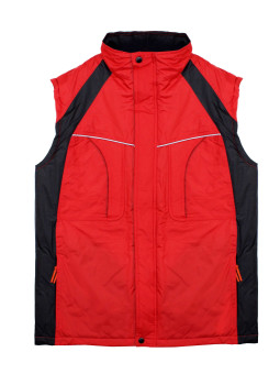 Gilet sans manche homme SEDETEX rouge – sécurité et confort SH1138R