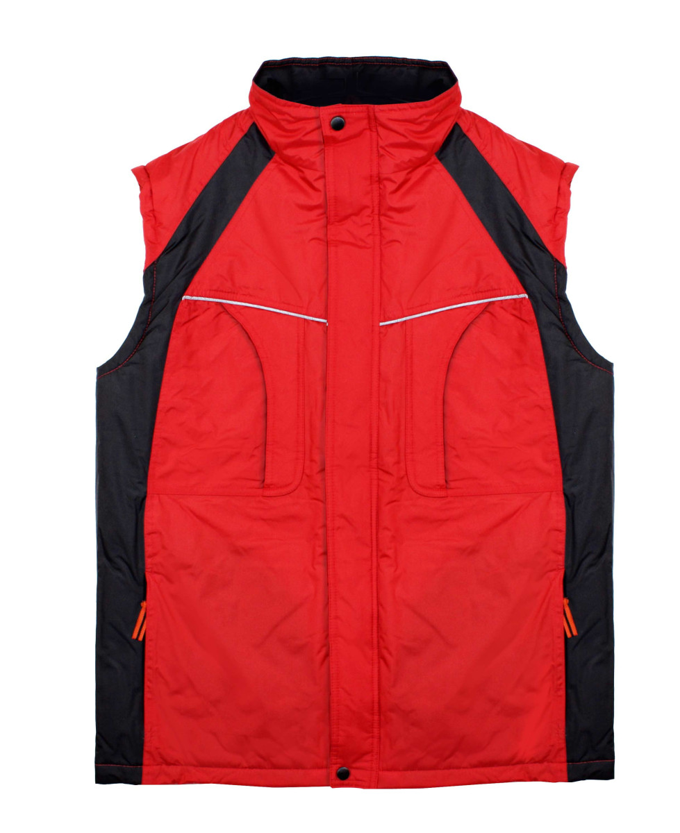 Gilet sans manche homme SEDETEX rouge – sécurité et confort SH1138R