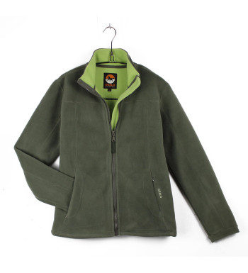 Veste polaire femme kaki/vert – Poche zippée, confort, chaleur