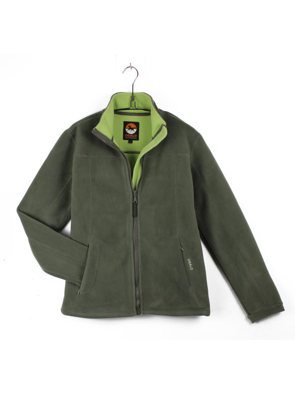 Veste polaire femme kaki/vert – Poche zippée, confort, chaleur