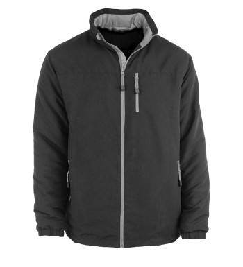 Veste homme CHALLENGER VE2001C noir/gris microfibre