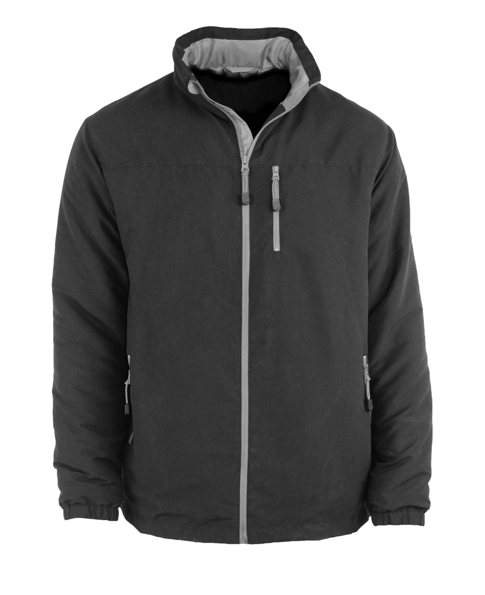 Veste homme CHALLENGER VE2001C noir/gris microfibre