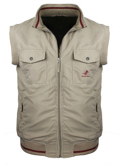 Gilet sans manches WINCHESTER beige ou bordeaux homme WE1213B