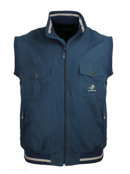 Gilet sans manches WINCHESTER homme, bleu marine et grisWE1223M