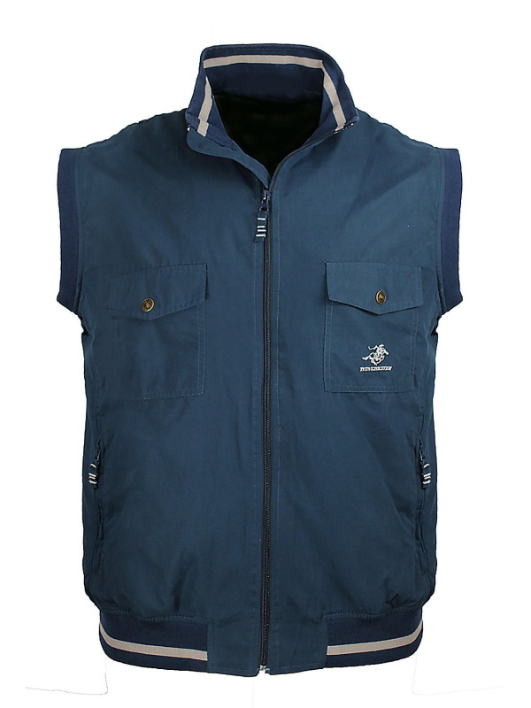 Gilet sans manches WINCHESTER homme, bleu marine et grisWE1223M