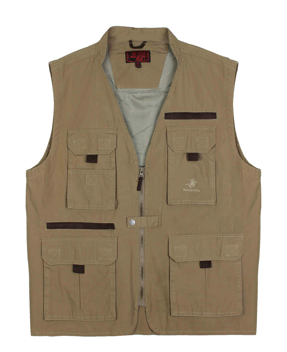 Gilet sans manches homme WINCHESTER marron, pur coton  WE1286B