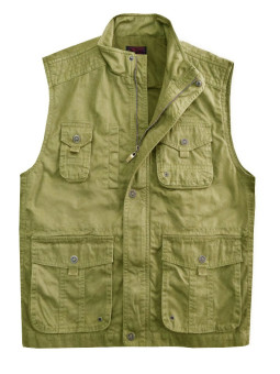 Gilet multipoches homme WINCHESTER jaune moutarde coton WE1298M