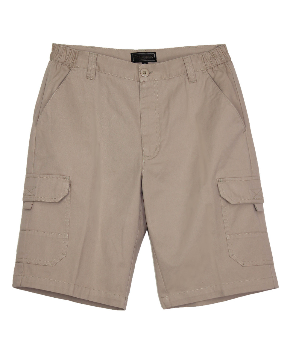 Bermuda homme beige coton multi-poches – INCA1