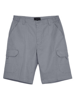 Bermuda homme gris coton multi-poches – INCA2