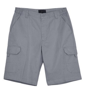 Bermuda homme gris coton multi-poches – INCA2