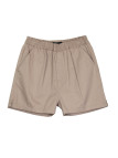 Short homme beige coton taille élastiquée – BIVOUAC1