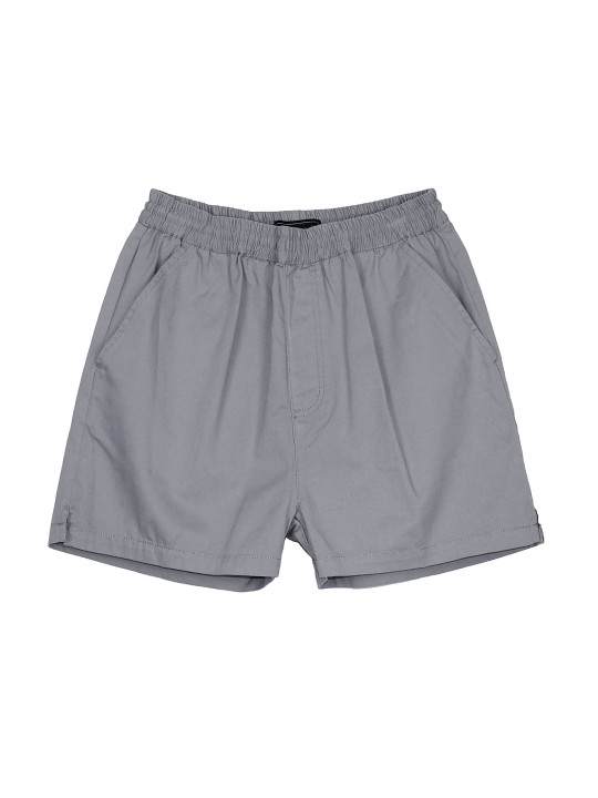 Short homme gris coton taille élastique – BIVOUAC2