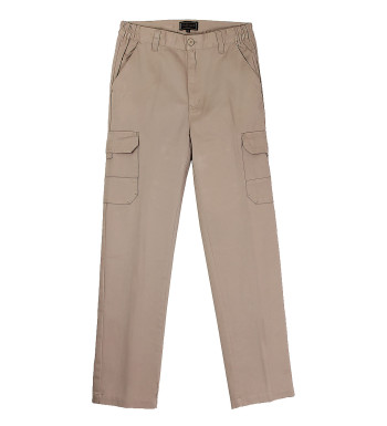 Pantalon homme CHALLENGER VALLON1 coton beige pratique