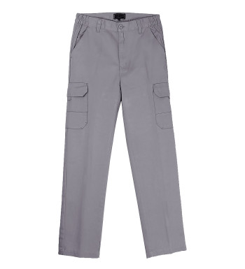 Pantalon homme CHALLENGER VALLON coton gris pratique