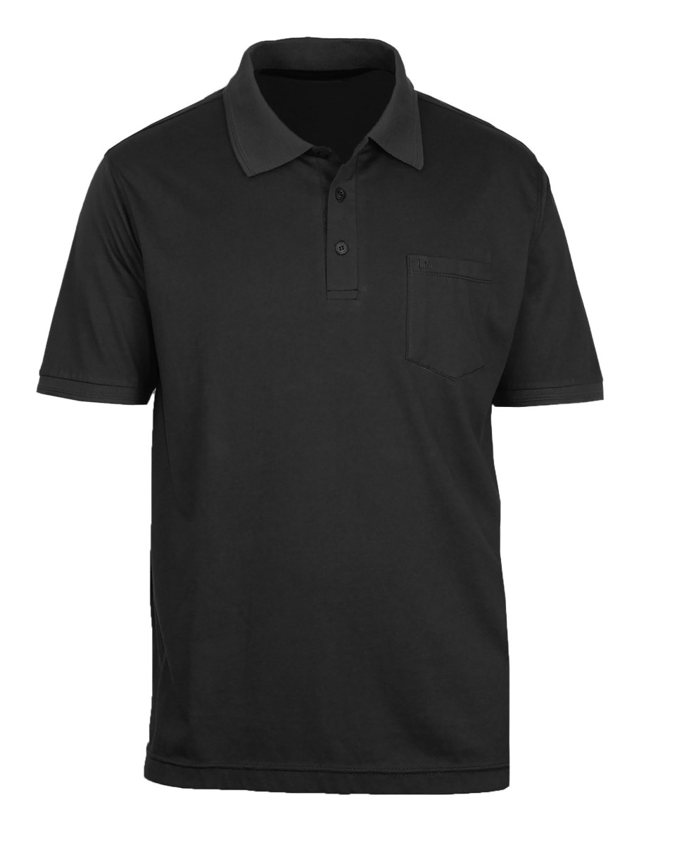 Polo homme noir coton chic intemporel – REMY5