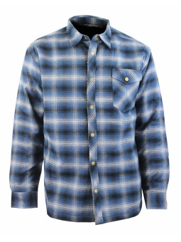 Veste homme à carreaux matelassée bleu pratique – BRUNO5