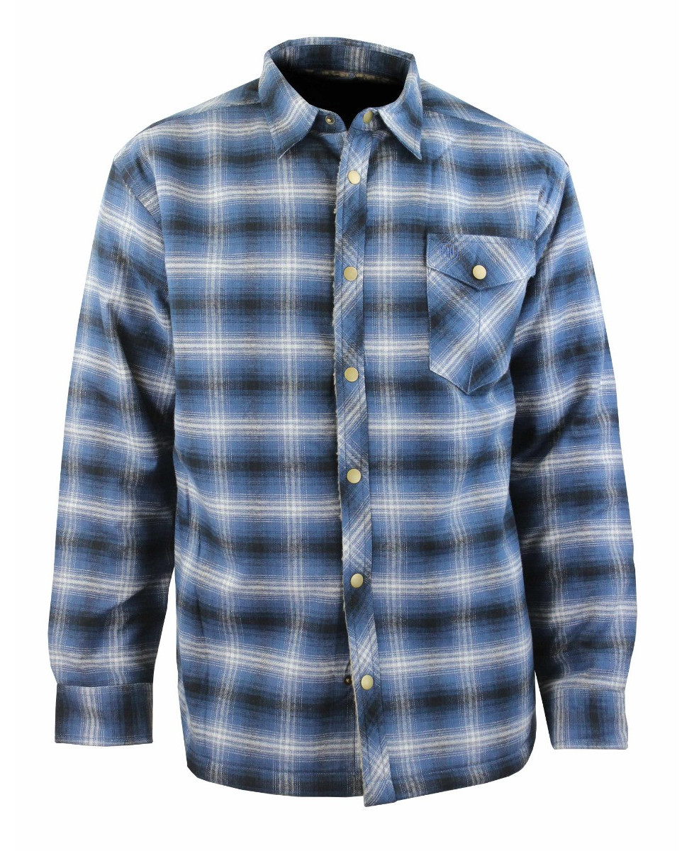 Veste homme à carreaux matelassée bleu pratique – BRUNO5