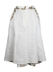 Jupe longue fleurie femme parme/blanc – Boutons, coton/polyester
