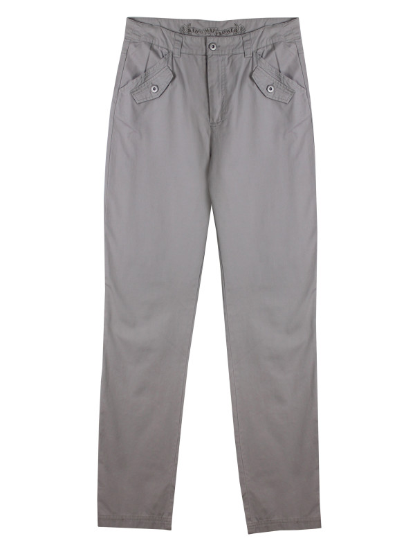 Pantalon extensible gris perle SE1087 – 4 poches + fantaisie
