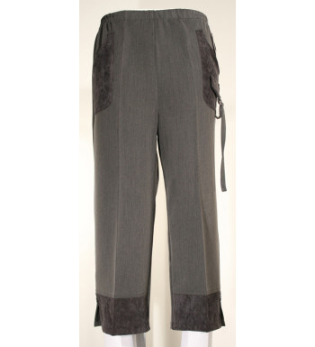 Pantacourt bi - matière 020027U001