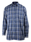 Chemise homme bleue manches longues pratique – M031