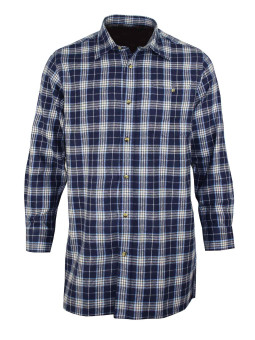 Chemise flanelle homme bleu confort & pratique – L031