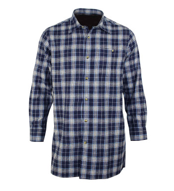 Chemise flanelle homme bleu confort & pratique – L031