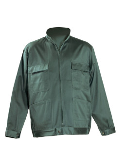 Veste de travail homme coton/polyester verte – A0458