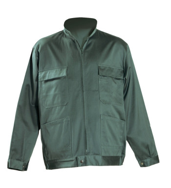 Veste de travail homme coton/polyester verte – A0458