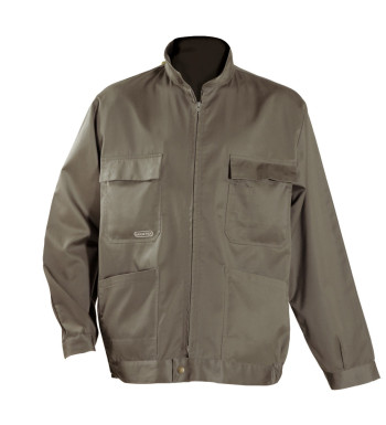 Veste de travail homme polyester coton terre – A0459