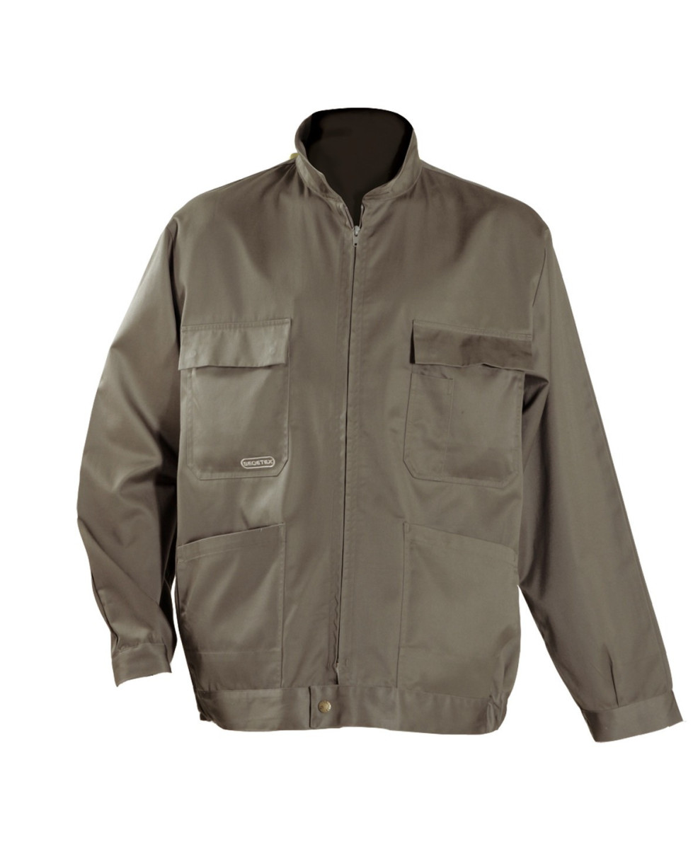 Veste de travail homme polyester coton terre – A0459