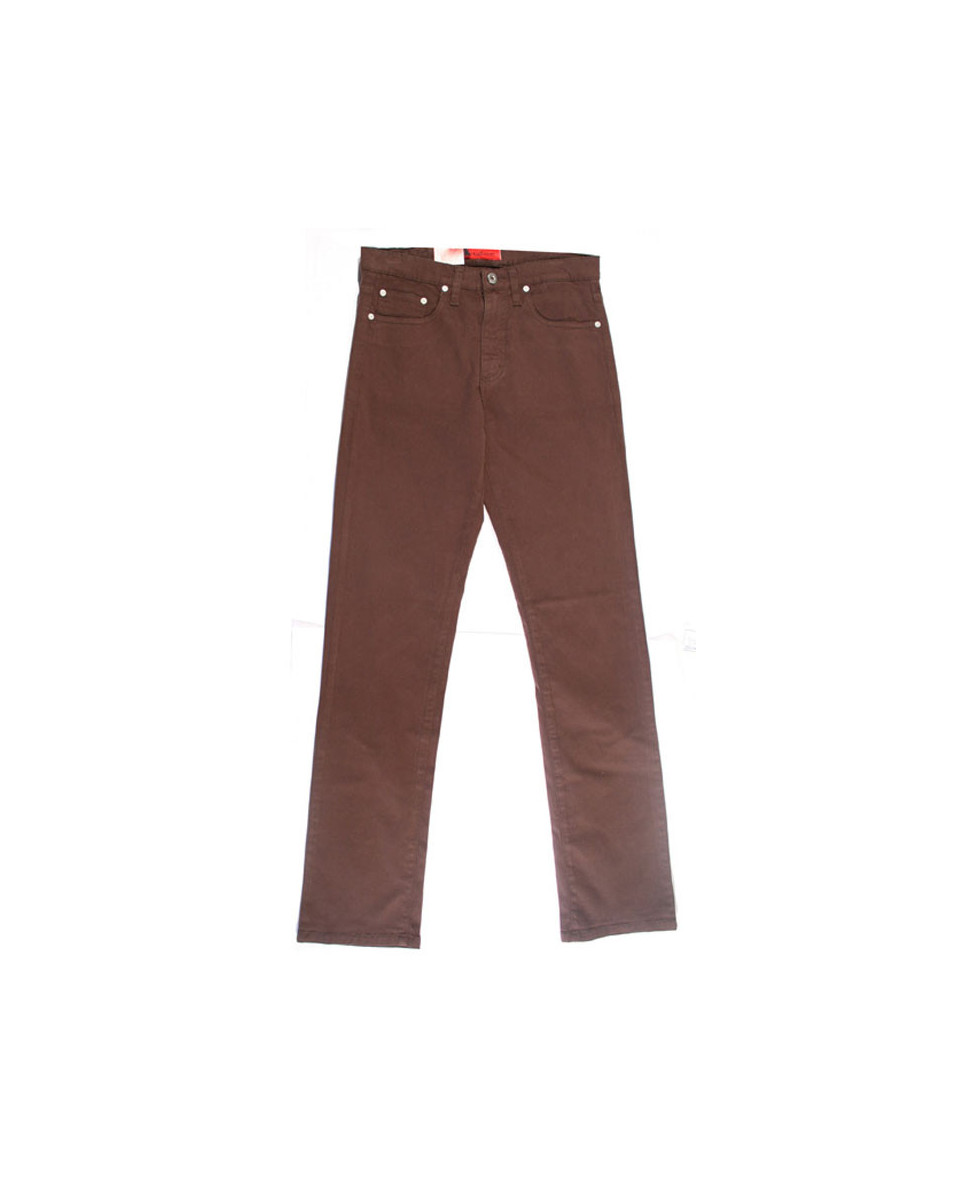 Jean femme MAYFLOWER LF414 marron coton stretch