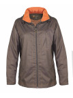 Coupe-vent rando femme castor/orange – Léger, capuche, confort