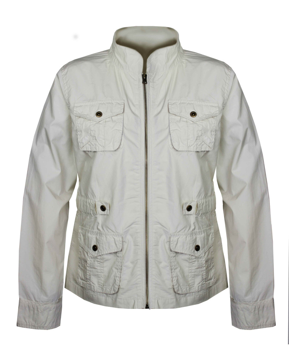 Veste zipper femme sable AE1165SA – Coton et look tendance