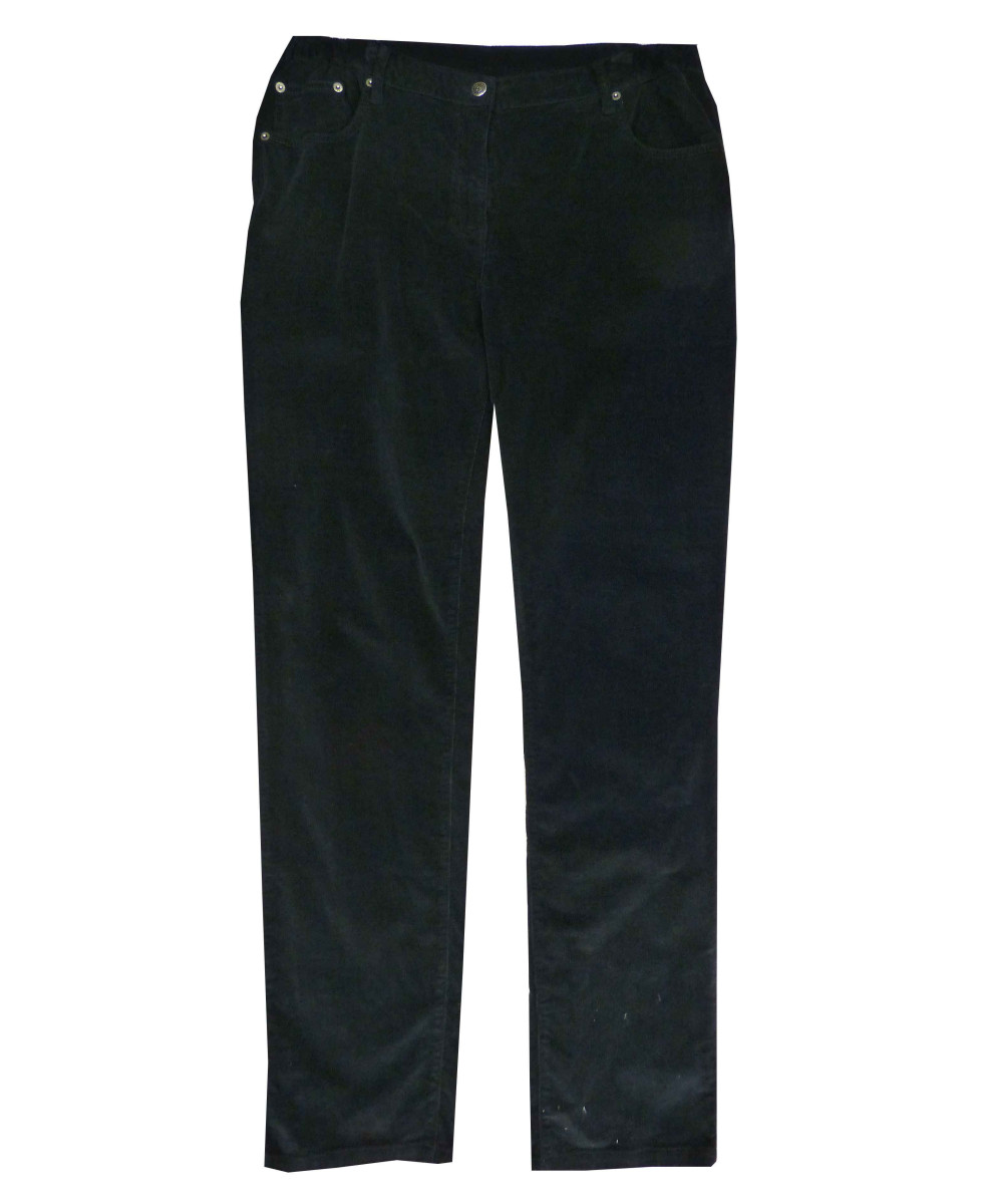 Pantalon velours élastique noir femme – Doux, chic, confortable