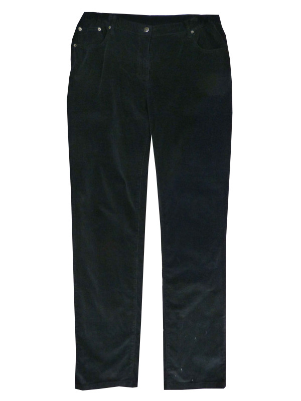 Pantalon velours élastique noir femme – Doux, chic, confortable