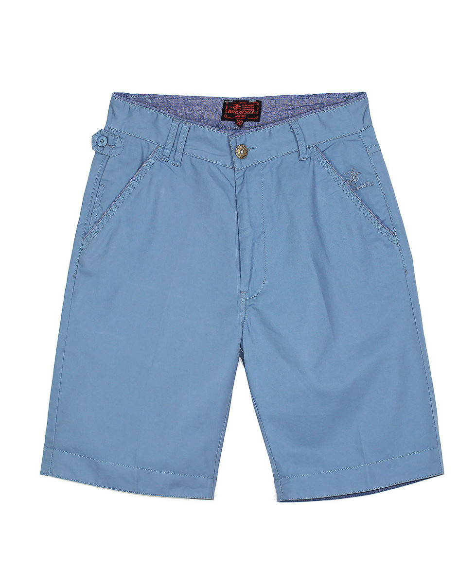 Bermuda homme bleu coton pratique – INDUS1