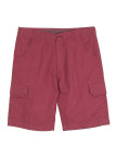 Bermuda homme bordeaux coton multi-poches – IVANHOE3