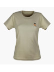 Tee-shirt sable MF416S col rond coton femme élégant