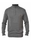 Pull col montant zippé WINCHESTER PLAYER4T – Gris élégant