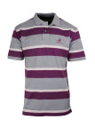 Polo homme gris coton rayé chic confort – ROBIN1G