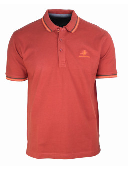 Polo homme orange coton chic moderne – ROGAN1