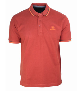 Polo homme orange coton chic moderne – ROGAN1