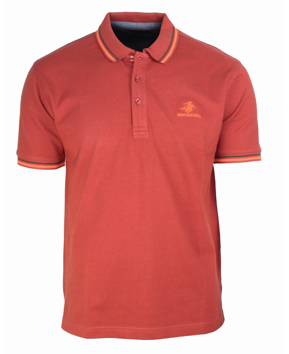 Polo homme orange coton chic moderne – ROGAN1