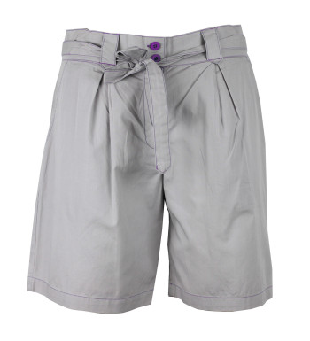 Short mi-long femme SE1105M sylver/mauve – Ceinture élégante