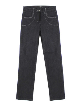 Pantalon extensible bleu jean SE11111J – 4 poches couture mode