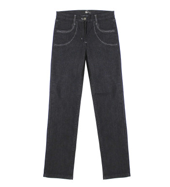 Pantalon extensible bleu jean SE11111J – 4 poches couture mode