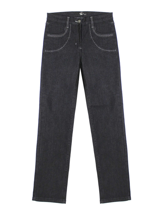 Pantalon extensible bleu jean SE11111J – 4 poches couture mode